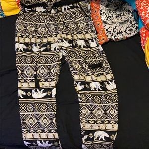 polar bear leggings